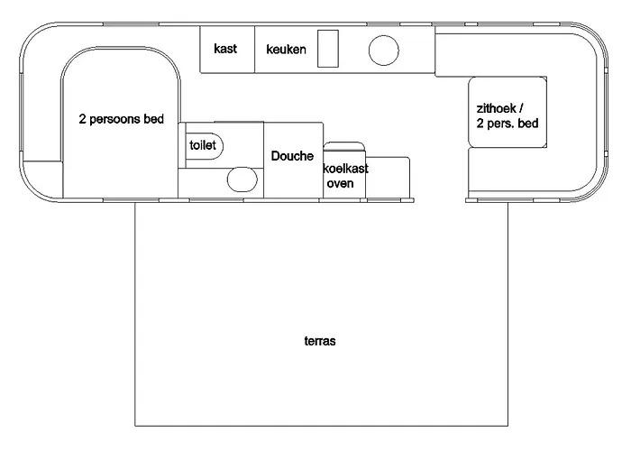 منتزه العطل Amerikaanse Airstream Caravan Met Hottub